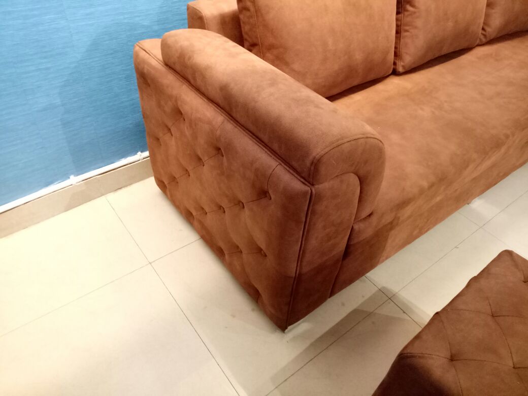 Modern Brown Sofa - Image 2