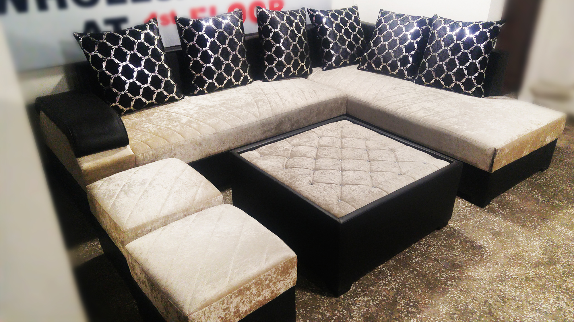 Luxury Furniture Stores In Delhi Nangloi Taimi L Shape Sofa